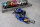 Leo Jacquard Taschengurt | "Animal Print" Royalblau, Schwarz | verstellbar
