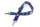 Leo Jacquard Taschengurt | "Animal Print" Royalblau, Schwarz | verstellbar