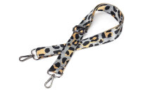 Leo Jacquard Taschengurt | "Animal Print" Grau, Schwarz | verstellbar