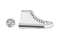 Emaille Pin Sneaker | Weiß Schwarz | Anstecker |...