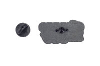 Emaille Pin "choose happy" | Statement | Gelb Weiß Schwarz