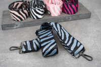 Zebra Design | Jacquard Taschengurt | Blaugrau Schwarz |...