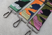 Taschen-Gurt mit Glitzer | Camouflage Grün Silber |...