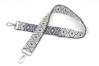 Taschenriemen mit Boho-Rautenmuster | Wechselgurt...