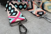 Breiter Taschengurt im bunten Rauten-Design | Boho in...