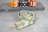 Breiter Boho-Taschengurt im dezenten Rauten-Design |...
