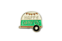 Emaille Pin "happy camper" | Camping Anstecker...