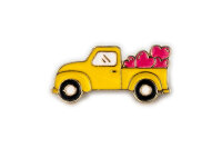 Pick-Up Liebe | Emaille Pin Gelb & Pink | Anstecker...