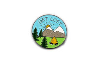 Emaille Pin "Get Lost" | Camping Anstecker |...