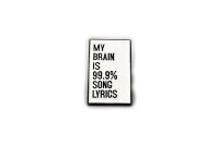 Ansteck-Pin "Song Lyrics" | Emaille-Anstecker...
