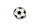 Emaille Pin Fußball Schwarz & Weiß | runder Anstecker | Brosche
