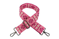 Breiter Taschengurt Glücksklee PINK | Bunter...