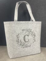 Filztasche mit herausnehmbarer Innentasche | 22L | 49 x 39 x 13,5 | Polyester | inkl. Gravur
