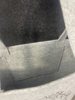 Filztasche mit herausnehmbarer Innentasche | 22L | 49 x 39 x 13,5 | Polyester | inkl. Gravur