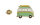 Surfer Van | Emaille-Pin Bulli Mint & Gelb | Anstecker