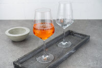 Stielglas | mit lustigen Sprüchen | 0,4 l | Its Aperol o´clock