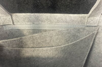 Filztasche mit herausnehmbarer Innentasche | 22L | 49 x 39 x 13,5 | Polyester | optinonale Gravur | Pferd Herz Name