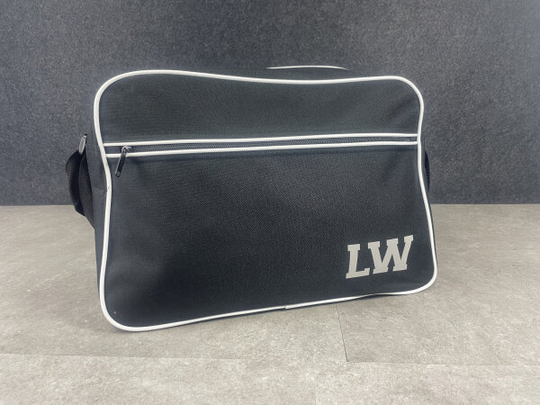 Retro Schultertasche | Retro Tasche | ca. 18L | optinonal mit reflektierenden Initialen