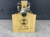 Flaschentäger | Bierträger | Flaschenhalter | Flaschenkorb aus Holz | Platz für 6-8 0,33l Flaschen