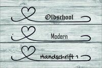 Schneidebrett | Herz und Name | rechteckig mit 2 abgerundeten Ecken | mit Gravur | 30 x 20 x 1,9 cm | individualiserbar | personalisiert
