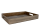 Tablett Holz 36,5x26,5x4,5cm grau | inkl. Gravur | Individualisierbar