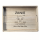 Tablett Holz 36,5x26,5x4,5cm grau | inkl. Gravur | Individualisierbar