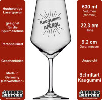 Aperol Glas mit optionaler Gravur - Personalisiert - Spritzglas - mit Name - Sonne