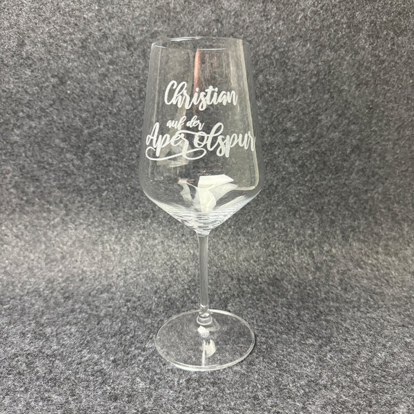 Aperol Glas mit optionaler Gravur - Aperolsprüche - Personalisiert - Spritzglas - mit Name - ...auf der Aperolspur