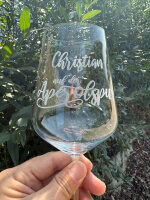 Aperol Glas mit optionaler Gravur - Aperolsprüche - Personalisiert - Spritzglas - mit Name - ...auf der Aperolspur