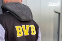Frottee Aufnäher Buchstabe A-Z | Gelb, Weiß | 9,5 cm hoch | Varsity Letter Patch