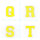 Frottee Aufnäher Buchstabe A-Z | Gelb, Weiß | 9,5 cm hoch | Varsity Letter Patch