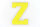 Frottee Aufnäher Buchstabe A-Z | Gelb, Weiß | 9,5 cm hoch | Varsity Letter Patch Z