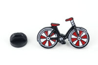 Pin Fahrrad | Rot Weiß Schwarz