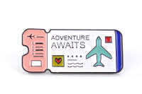 Pin Flugticket | Boarding Pass "Adventure...