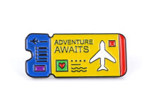 Pin Flugticket | Boarding Pass "Adventure...