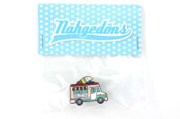 Pin Eiswagen | Food Truck | Türkis Pink Weiß