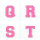 Frottee Buchstaben Aufnäher A-Z | Rosa, Pink, Weiß | 9,5 cm hoch | Varsity Letter