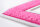 Frottee Aufnäher Zahl 0-9 | Rosa, Pink, Weiß | 9,5 cm hoch | Varsity Number