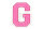 Frottee Buchstaben Aufnäher A-Z | Rosa, Pink, Weiß | 9,5 cm hoch | Varsity Letter G