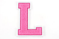 Frottee Buchstaben Aufnäher A-Z | Rosa, Pink,...