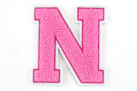 Frottee Buchstaben Aufnäher A-Z | Rosa, Pink,...