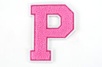 Frottee Buchstaben Aufnäher A-Z | Rosa, Pink,...