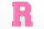 Frottee Buchstaben Aufnäher A-Z | Rosa, Pink, Weiß | 9,5 cm hoch | Varsity Letter R