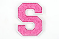 Frottee Buchstaben Aufnäher A-Z | Rosa, Pink,...