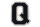 Frottee Aufnäher Buchstabe A-Z | Schwarz, Weiß, Grau | 9,5 cm hoch | Varsity Letter Q