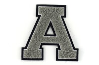 Frottee Buchstabe Aufnäher A-Z | Grau, Weiß,...