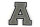 Frottee Buchstabe Aufnäher A-Z | Grau, Weiß, Schwarz | 9,5 cm hoch | Varsity Letter A