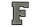 Frottee Buchstabe Aufnäher A-Z | Grau, Weiß, Schwarz | 9,5 cm hoch | Varsity Letter F