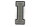 Frottee Buchstabe Aufnäher A-Z | Grau, Weiß, Schwarz | 9,5 cm hoch | Varsity Letter I