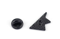 Pin Papierflieger | Weiß mit Glitzer und rotem Herz